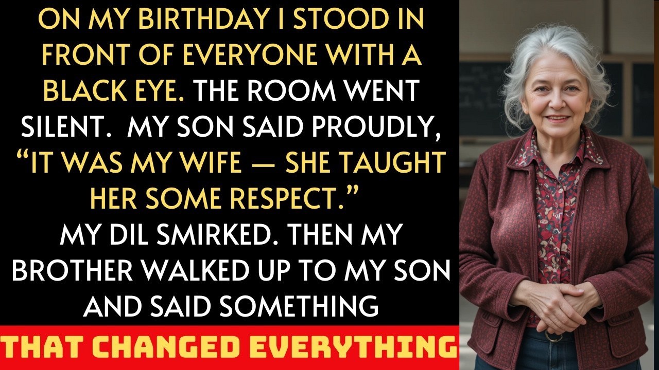 My son bragged that his wife put me in my place—then my brother stepped in