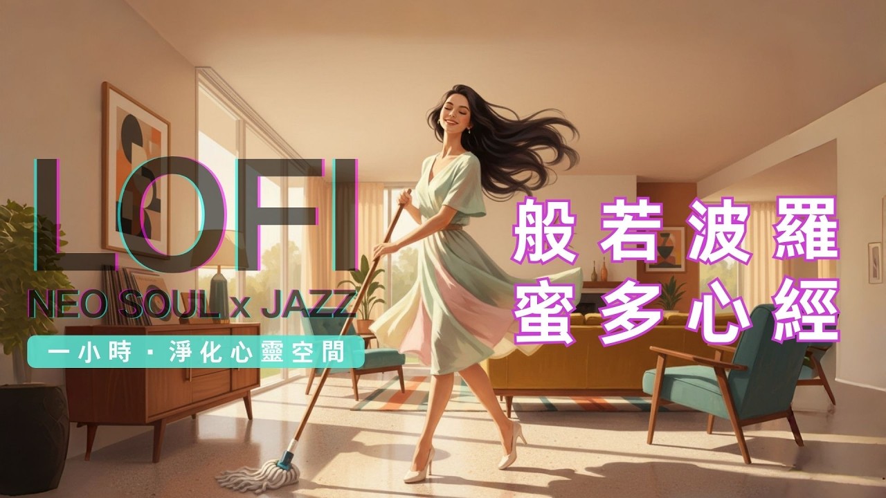 🧘‍♀️ Heart Sutra Remix (Neo‑Jazz HipHop Mantra) | 一小時掃除家居負能量 🎧 邊打掃邊療癒，越聽越乾淨！