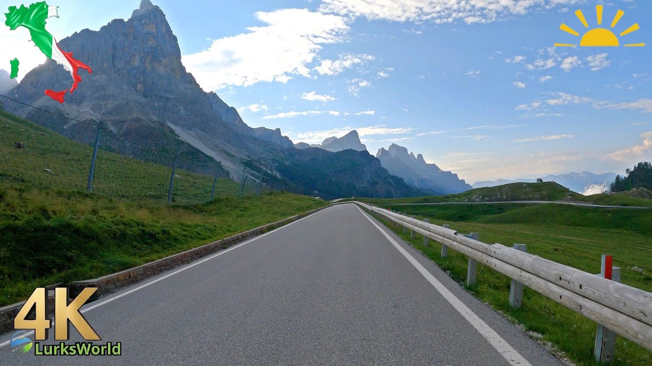 Scenic Drive in Italy - Passo Rolle To Montebelluna SPV - 4K60