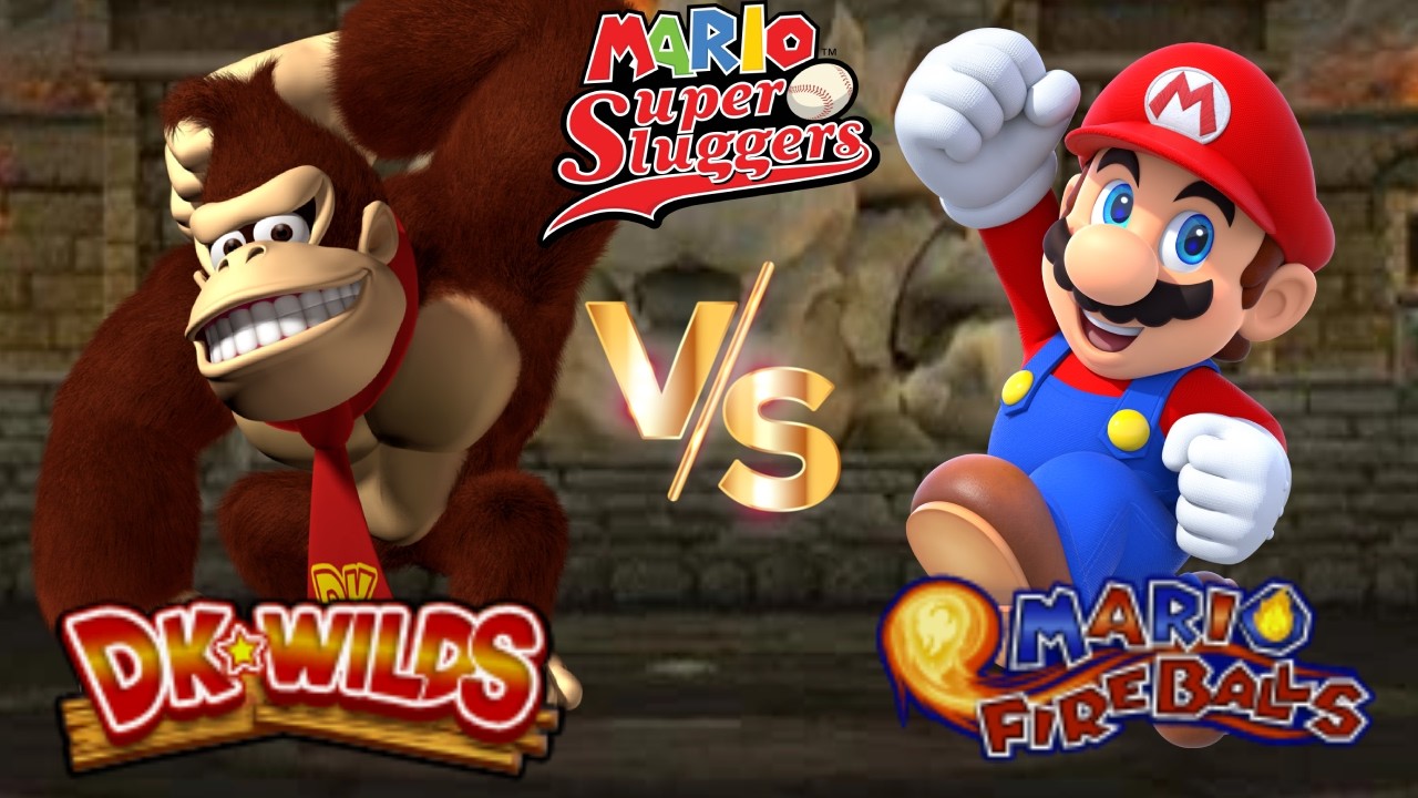 Super Mario Sluggers - Season 21 Game 9 DK vs Mario [Bowser Castle]