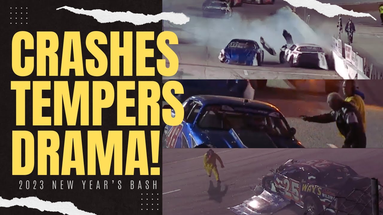 Crash Compilation! | 2023 New Year's Bash | Dillon Motor Speedway