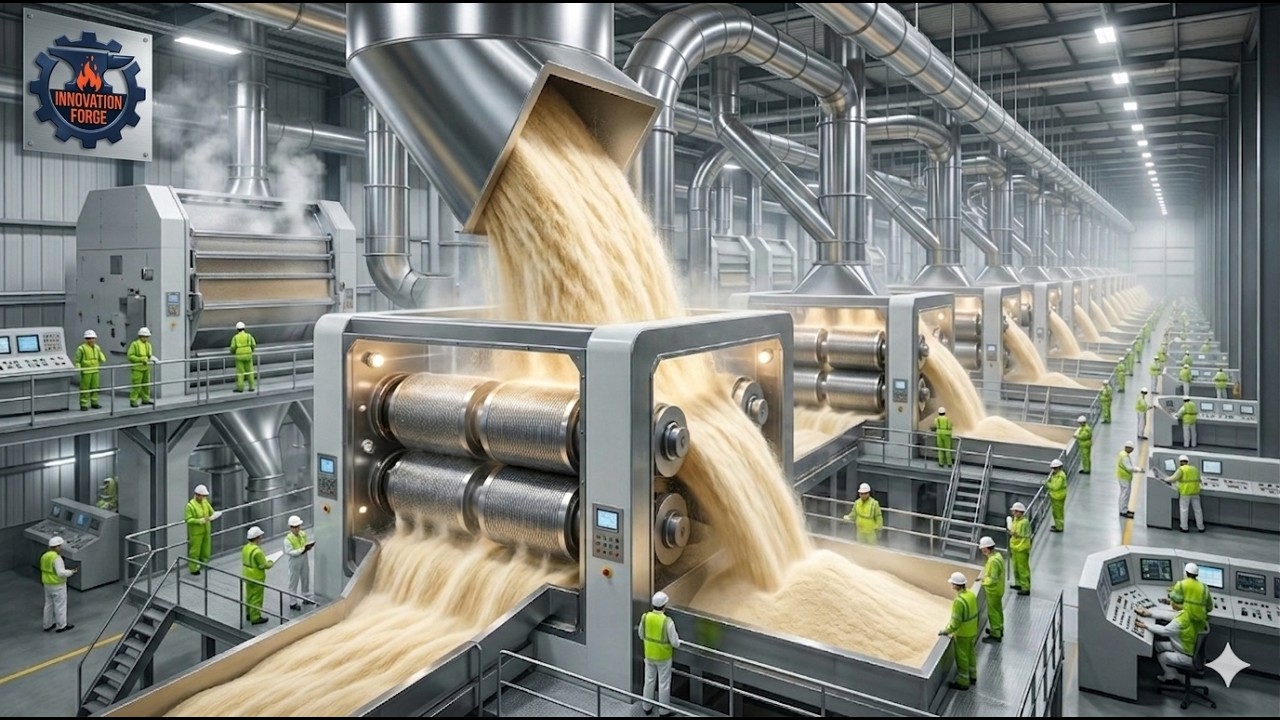 They Process 500 Tons of Wheat Per Day?! Inside the Flour Mill Nobody Shows You