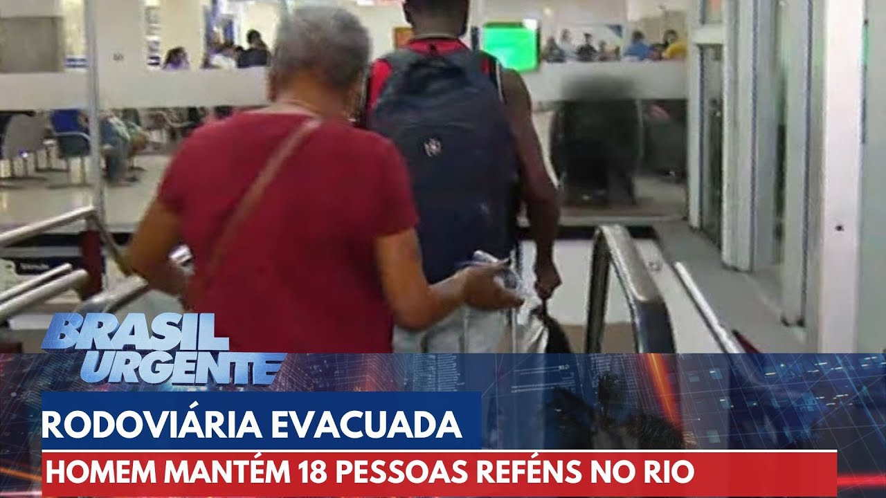 Rodoviária Novo Rio é evacuada após sequestro de ônibus no Rio de Janeiro | Brasil Urgente