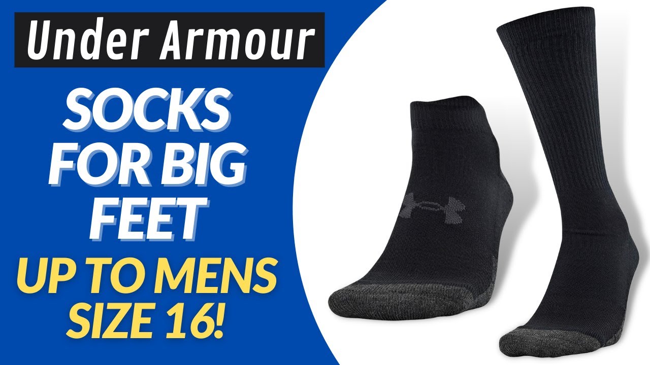 Socks for BIG Feet   Under Armour Adult Performance Socksed