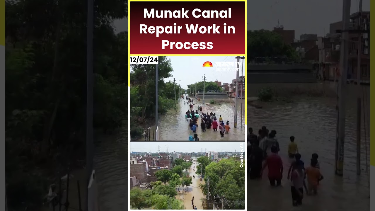 Munak Canal Repair Work In Process #ytshorts #shortsviral #short