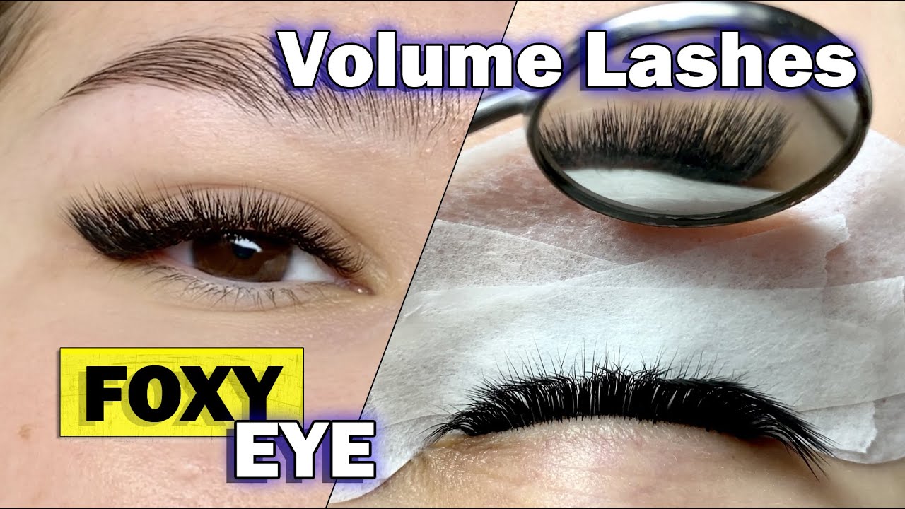VOLUME LASH EXTENSIONS / Foxy eye / Full eyelash removal