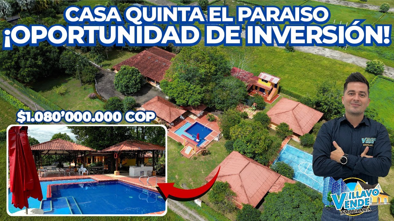 🏡 Conoce en 3 MINUTOS esta MARAVILLOSA Casa Quinta en Villavicencio ✅✨