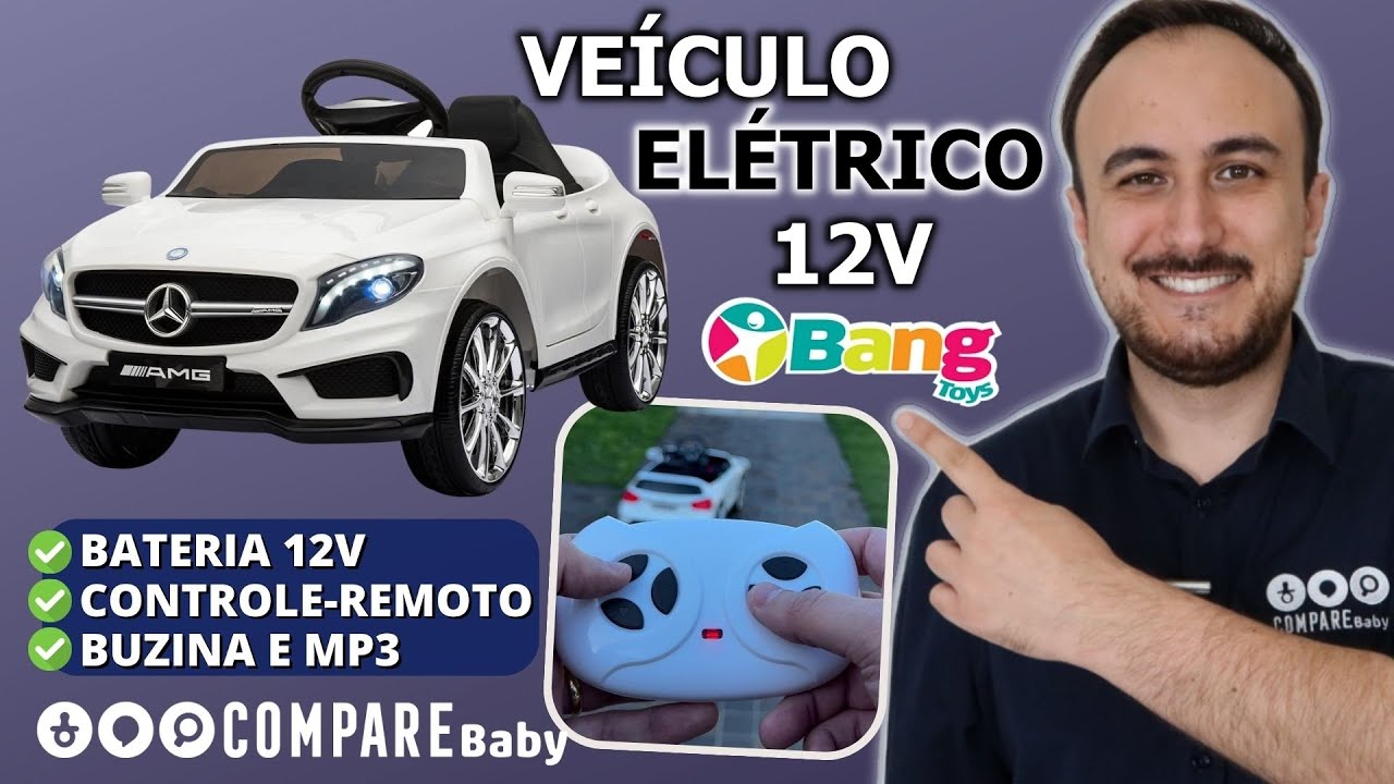 Veículo Elétrico 12v Bang Toys - Mercedes com Controle Remoto