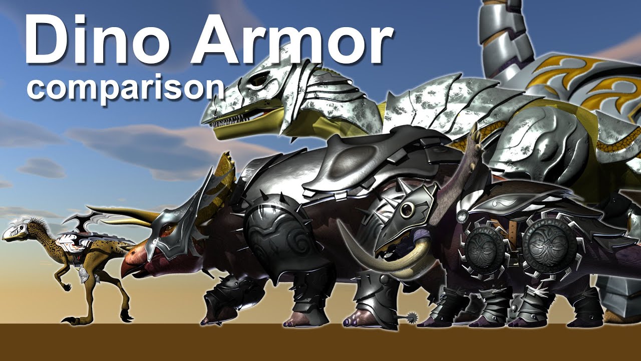 Dino Armor comparison