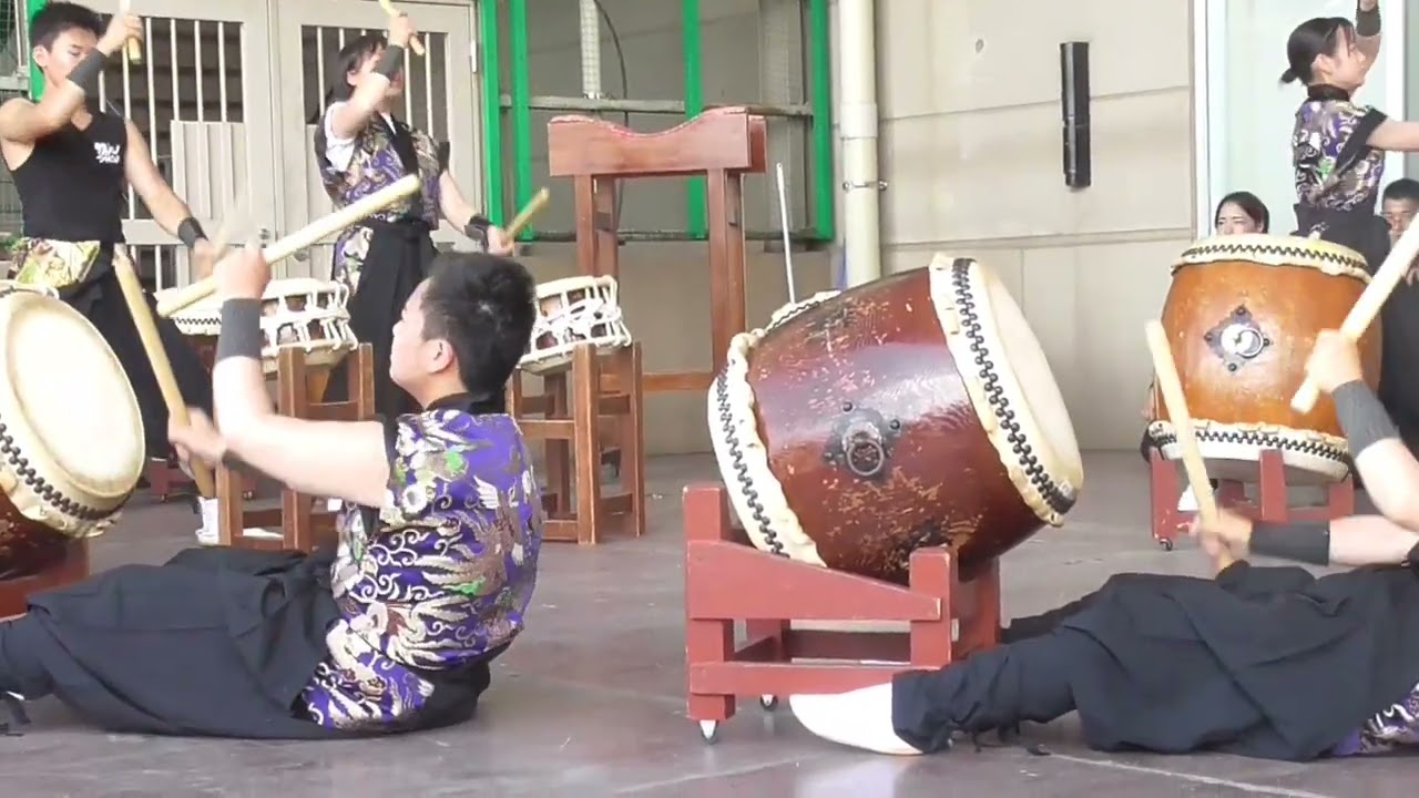 香川農業経営高校拓心太鼓部演奏「イオンモール」
