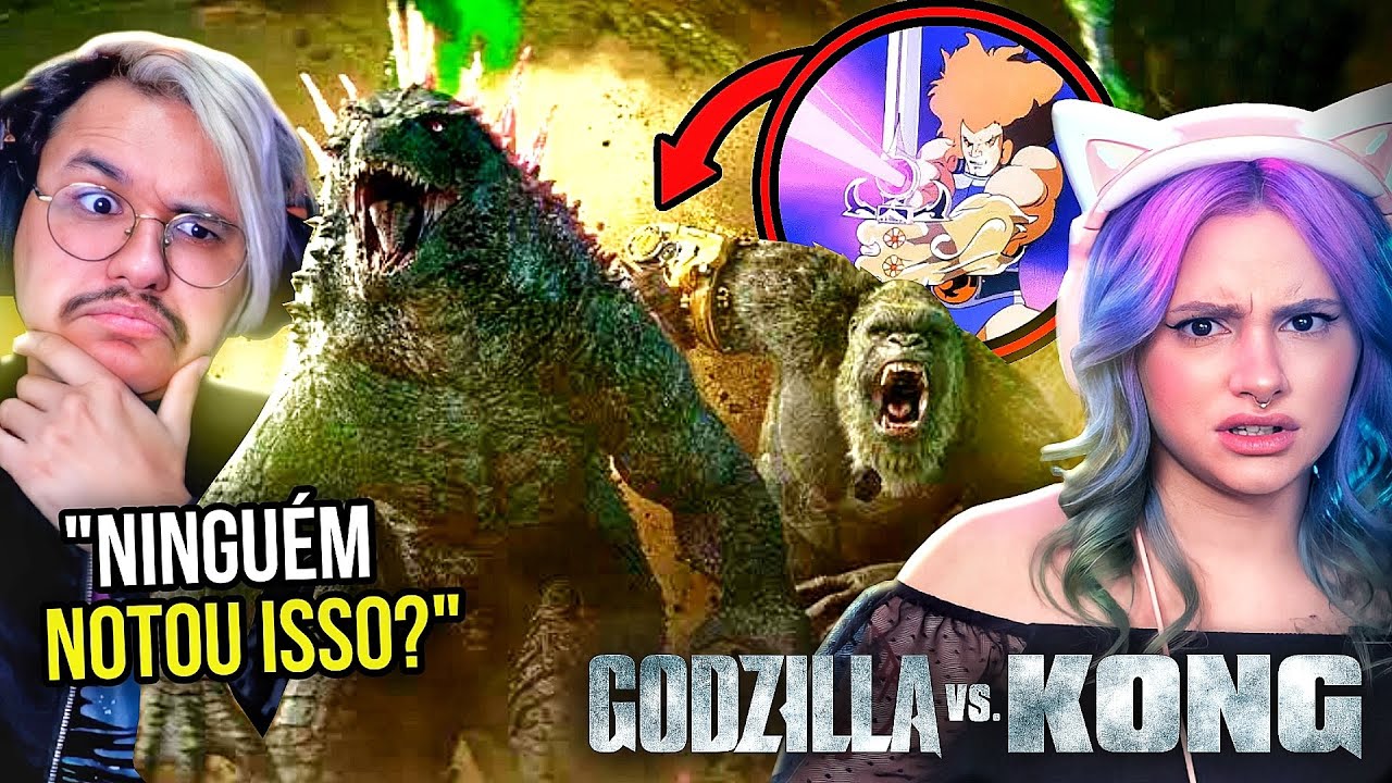 Todos os detalhes que perdemos em godzilla e kong novo império! | React Sessão Nerd