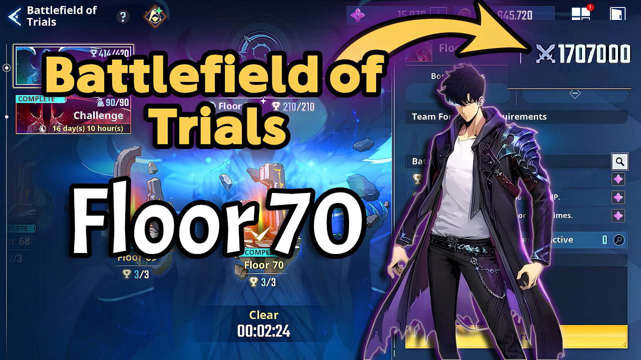 🔥 كيف ترفع توتال باور الهانترز + هزمت وحش الطابق 70 في Solo Leveling!
