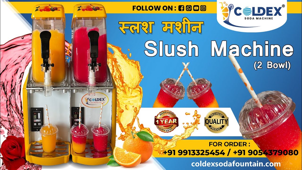 Flavored Slush / Ice Snow Making Machine / New Business Ideas 2022 / Coldex / +91 9913325454
