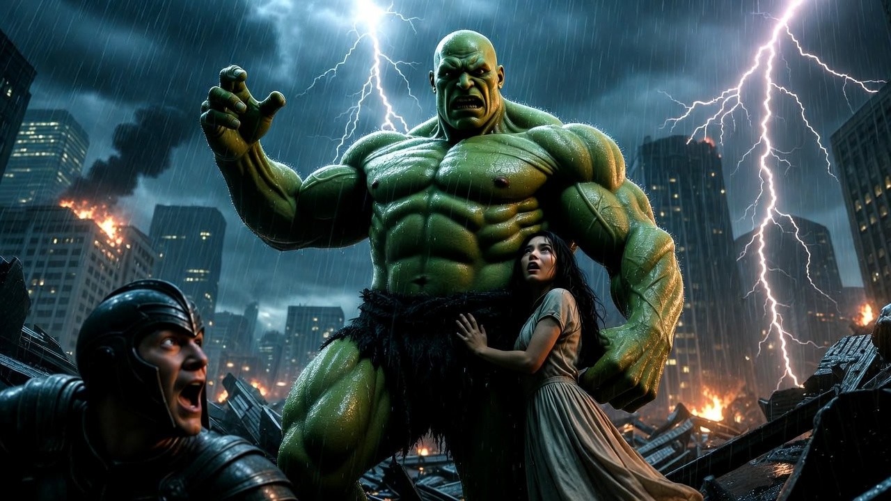 The Green Giant’s Emotional Battle 😱🔥  Epic Rain Fight Short Film (4K Cinematic)