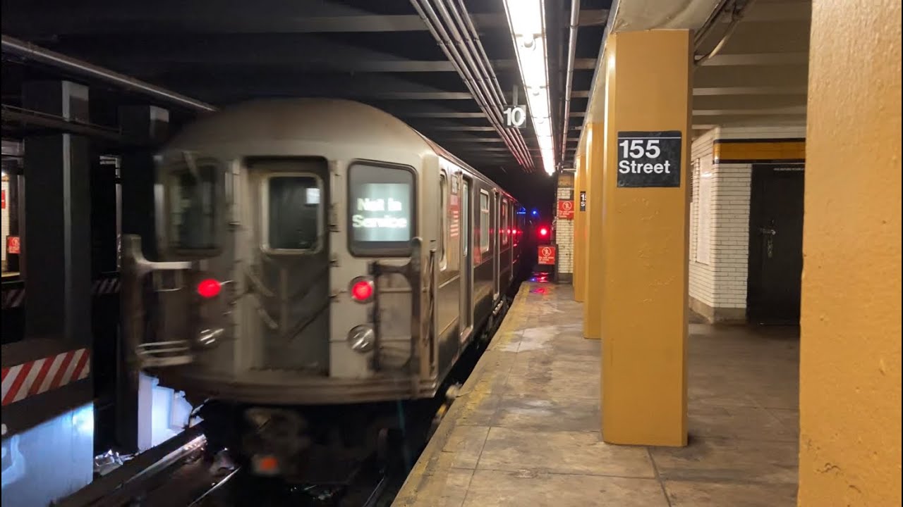 IND Concourse Line: (B) Lcl and (D) Exp Trains with Transfer Train @ 155th Street (R62A, R68, R68A)