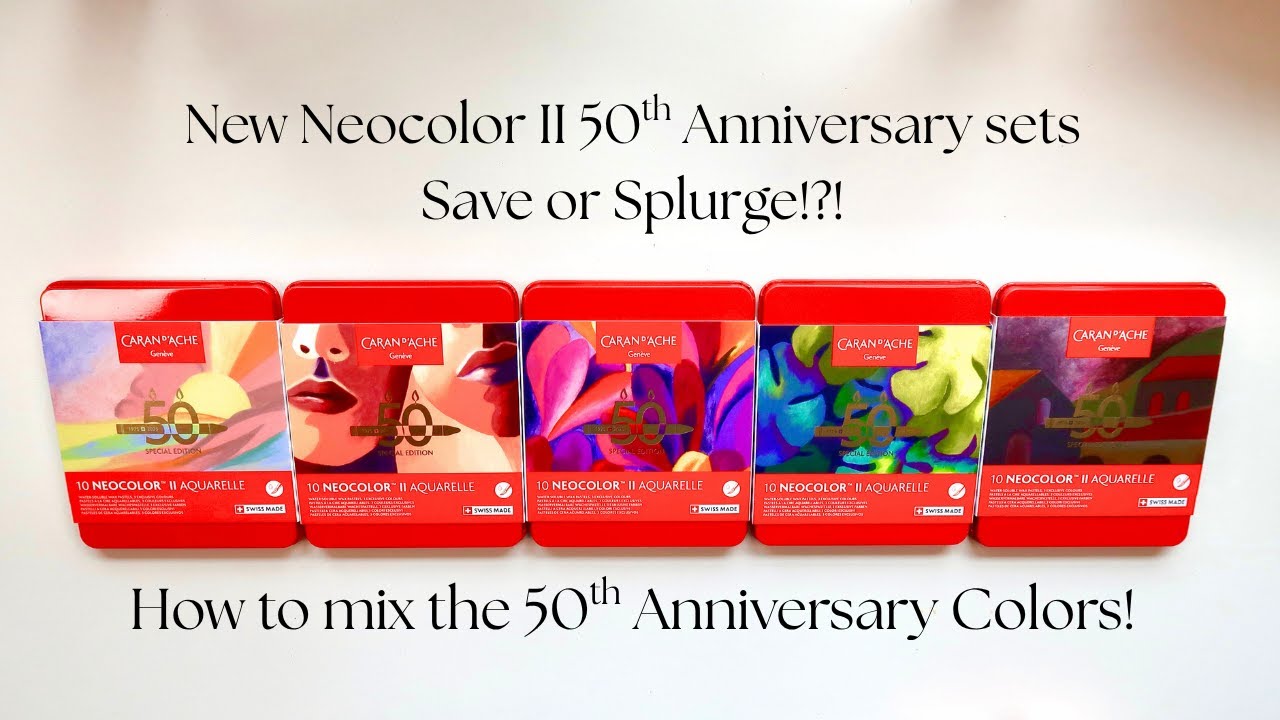 Caran d'Ache 50th Anniversary sets - How to mix your own colors and save money!