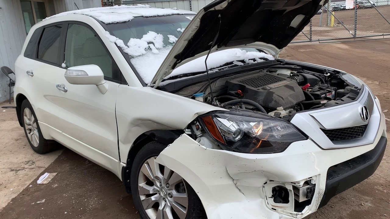 Salvage Auction inspection Copart Michigan 2010 Acura RDX car inspection video 2 of 3