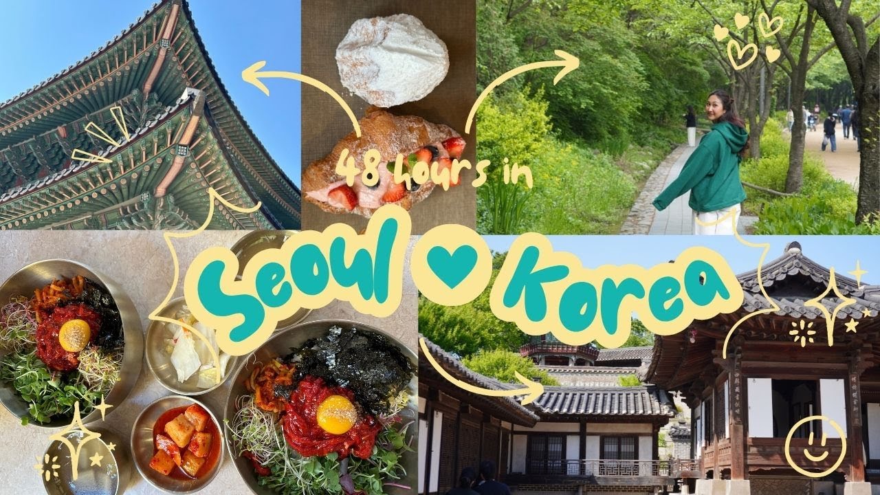 48 Hours in Seoul 🇰🇷 | Royal Palaces, Gwangjang Market & Dreamy Cafes (Travel Vlog Ep. 1)