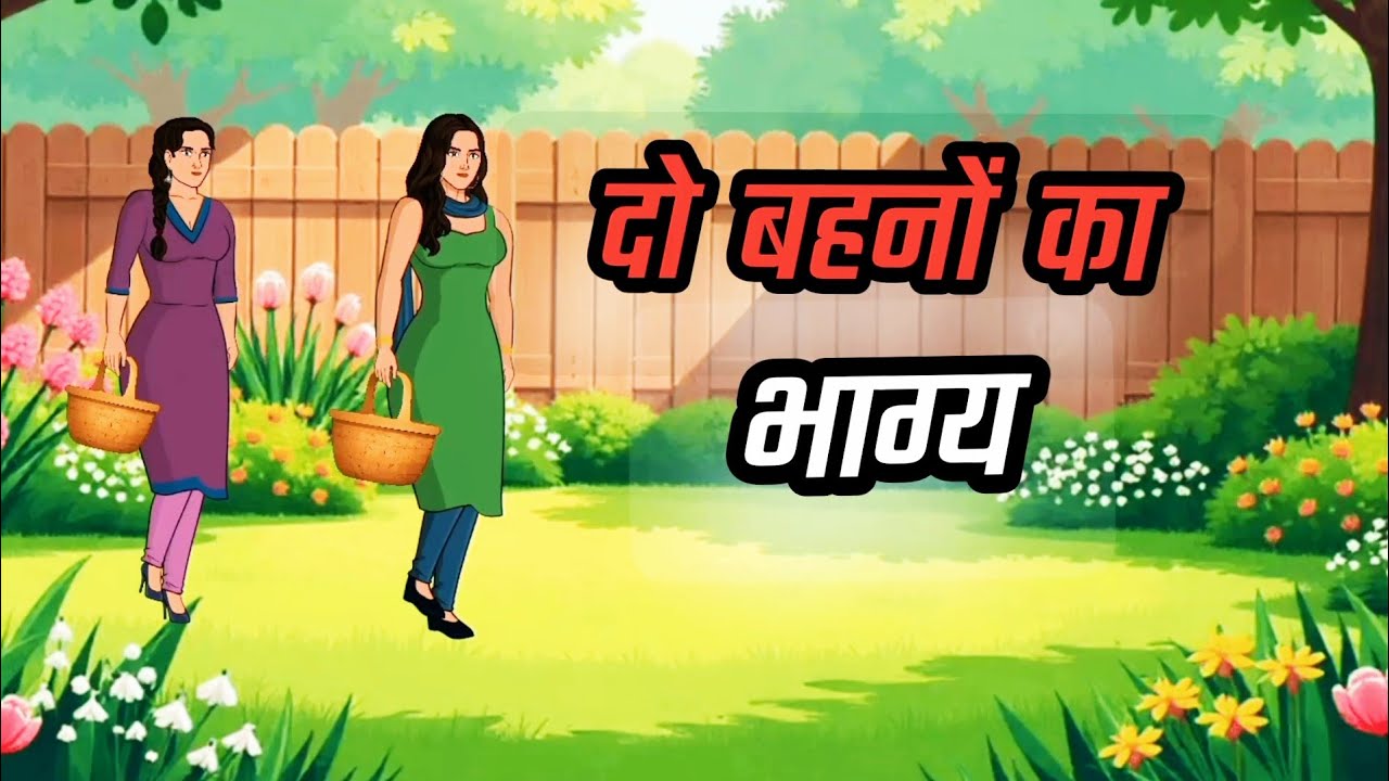 दो गरीब बहनों का भाग्य ।Hindi kahaniya। Animation video।Moral story।Cartoon video। Do bahno ka bhagy