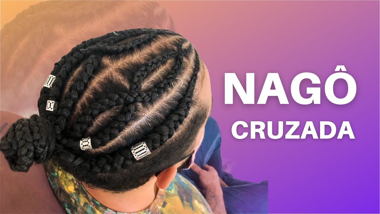 TRANÇA NAGÔ APRENDA COMO FAZER| TRANÇA NAGÔ CRUZADA| TRANÇA MASCULINA