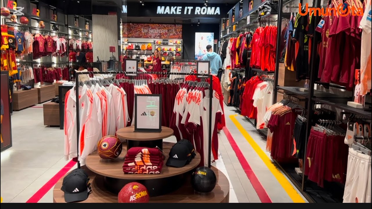 Dutembere mu iduka rya AS Roma mu Butaliyani | AS Roma shop in Italy