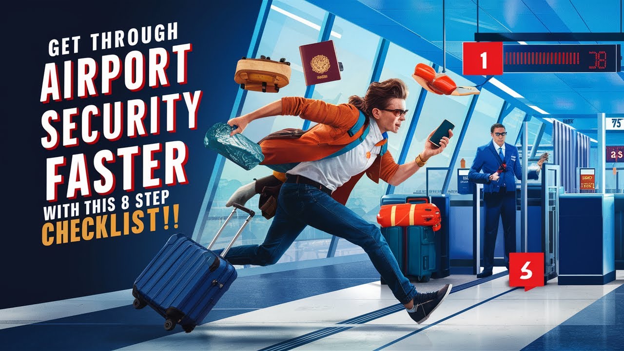 Get Through Airport Security Faster With This 8 Step Checklist #AirportSecurity #TravelHacks