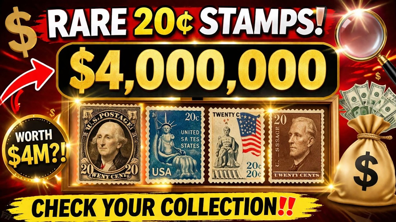 RARE 20&cent; STAMPS WORTH $4,000,000 💰 Check Your Collection NOW!