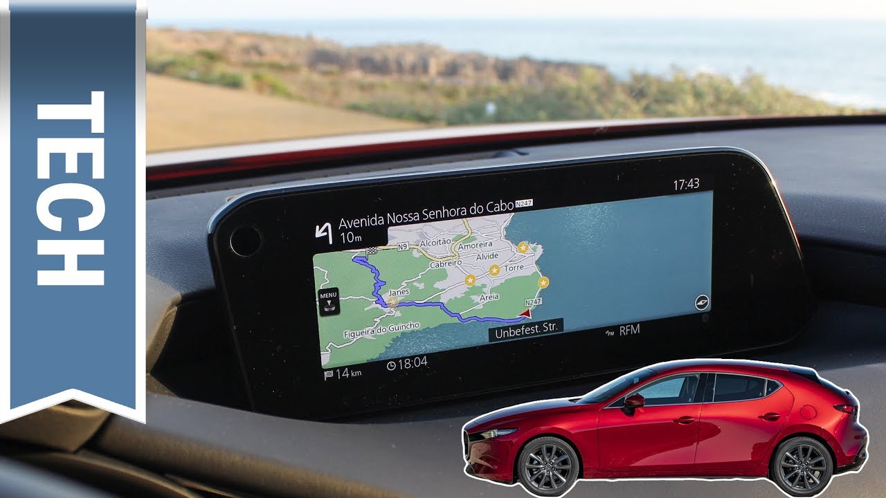 Neues 8,8 Zoll Infotainmentsystem im Mazda3 (MZD): Apple CarPlay, Navigation, 360 Grad Monitor Test
