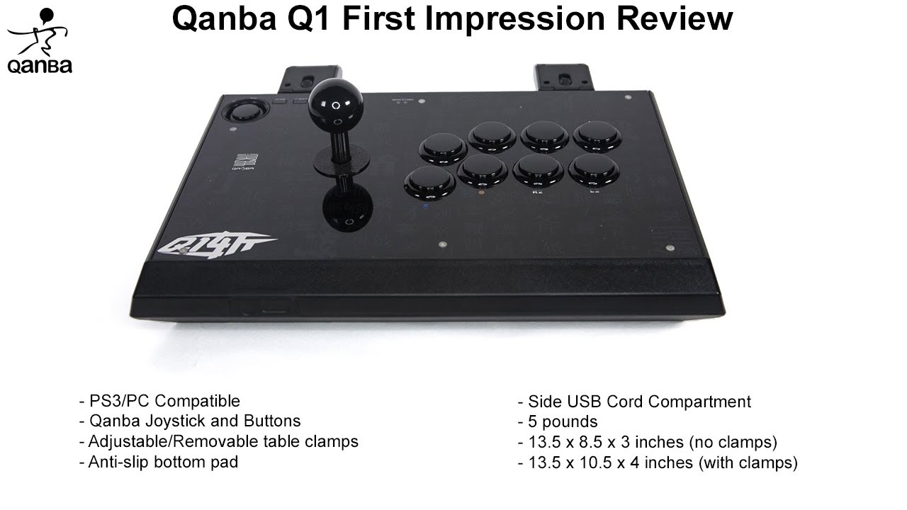 Qanba Q1 Arcade Fight Stick - Unboxing First Impression Review