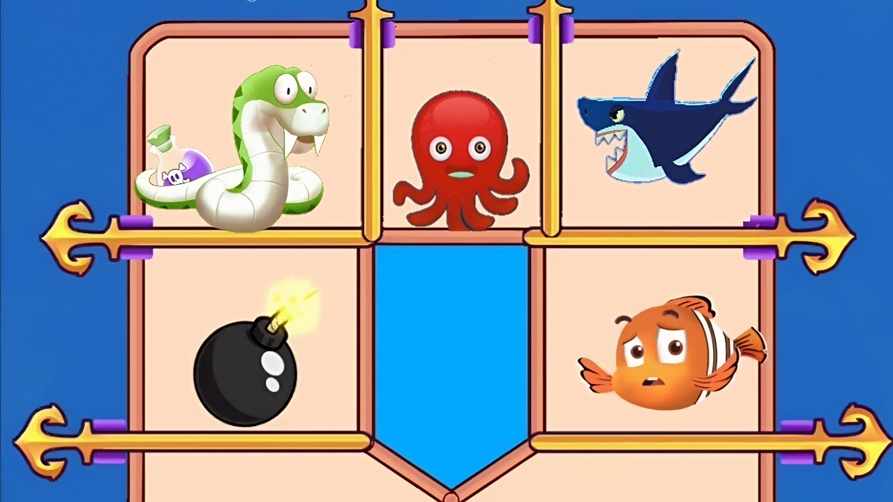 Save the Fish Challenge | Pull The Pin Puzzle| Fish Pin Game | ios Gameplay |Part 6 level 170 to 200