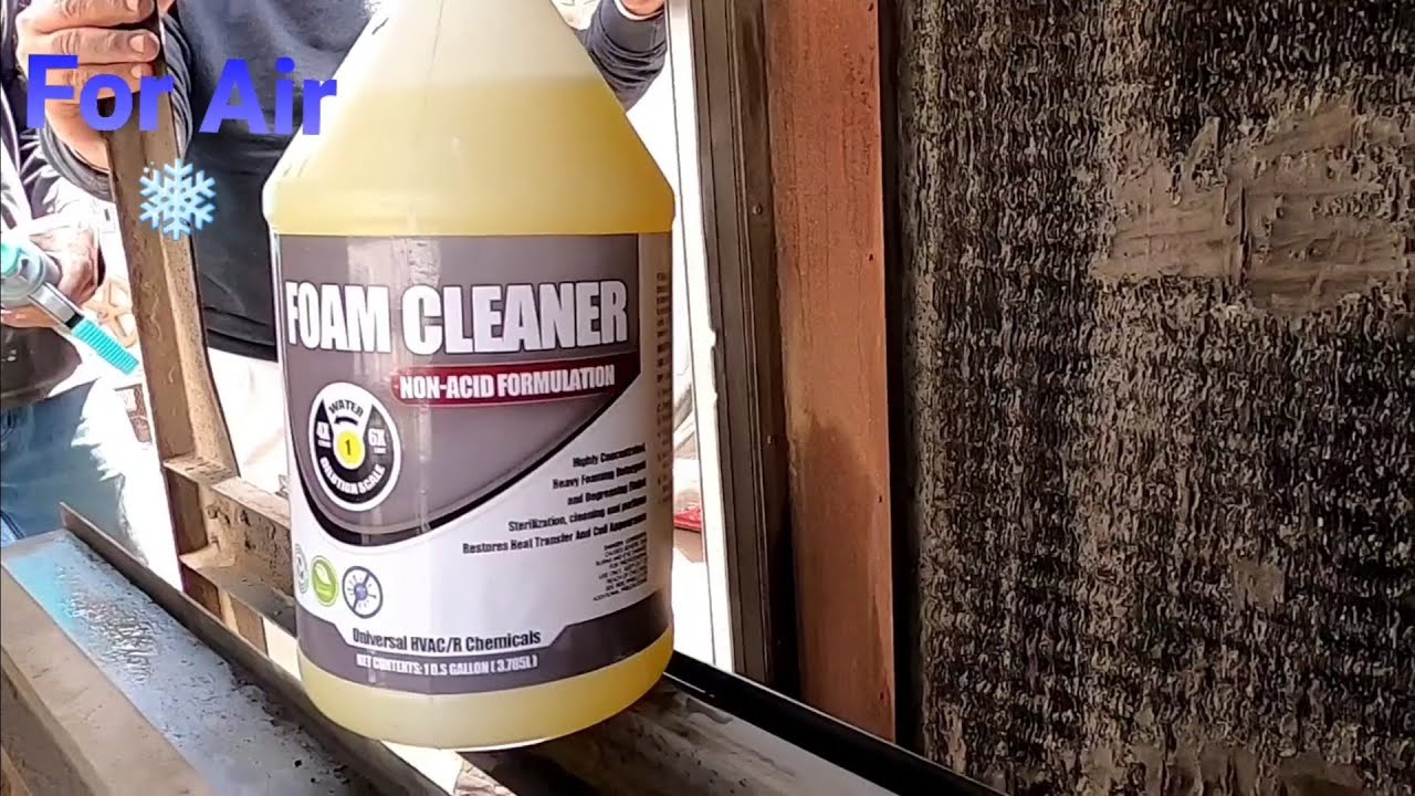 غسيل كويل وحده مناوله هواء بماده Foam Cleaner