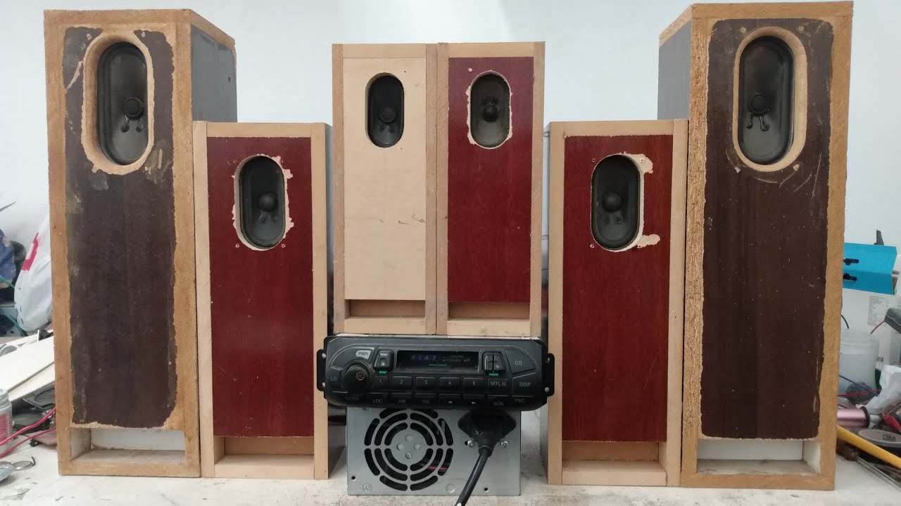 Teste da caixa para alto falante 42x82 de TV