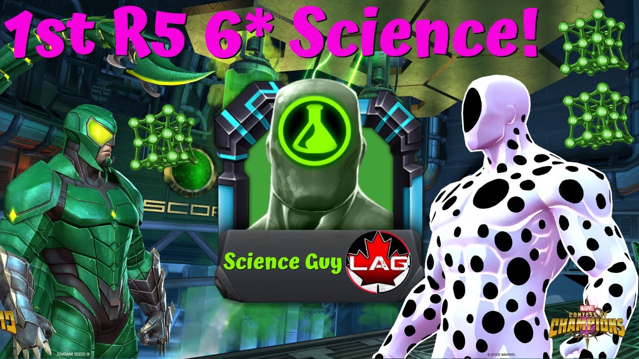 MY FIRST R5 6* SCIENCE CHAMP!!! SCORPION OR SPOT??? MAX RANK! T6CC! - Marvel Contest of Champions