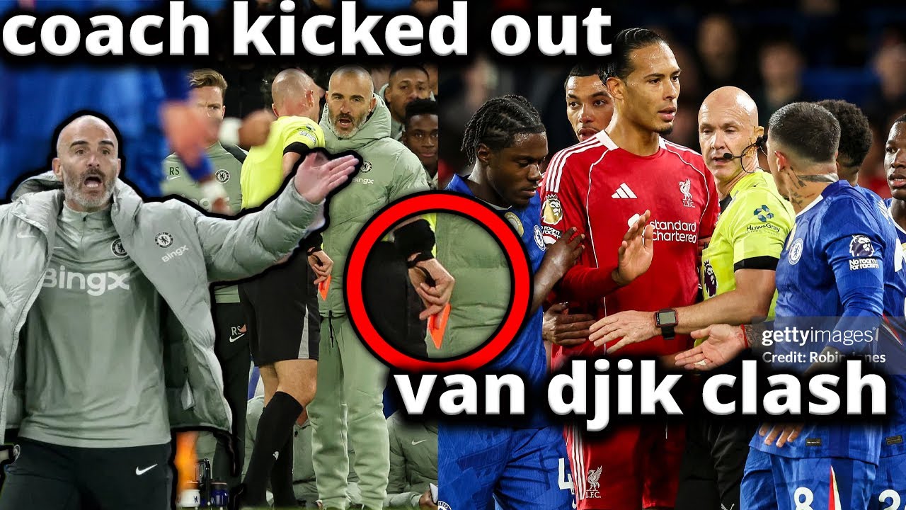 Van Dijk clashes with Chelsea players because of this moment &mdash; and the referee punishes both manager