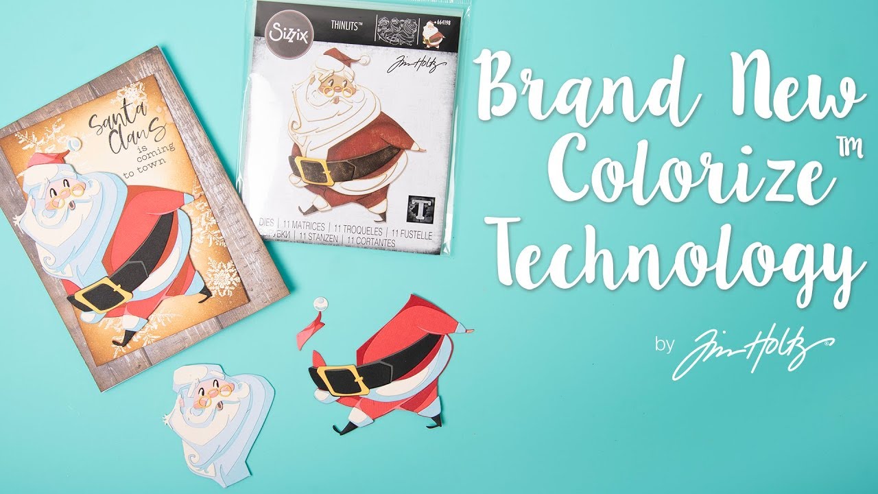 Представляем набор для раскрашивания Jolly St. Nick Colorize™ — Sizzix
