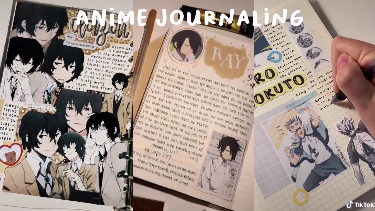 ANIME JOURNALING✨✨|TIKTOK COMPILATION