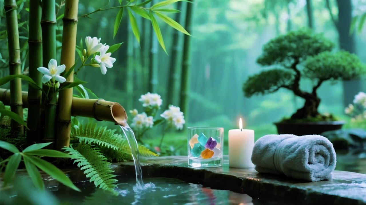 Soothing Relaxing Music 🌻 Peace of Mind, Anxiety Relief, Calm Water for 24 Hour Sleep 20