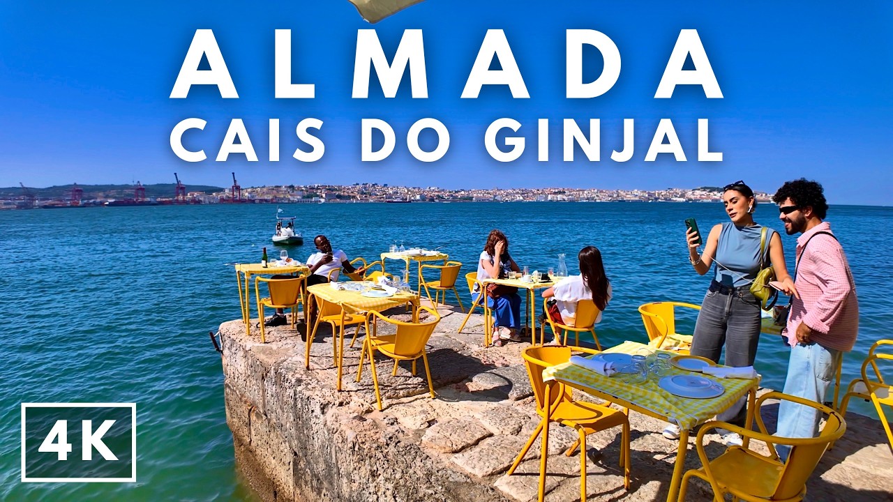 Hidden Gem in Almada – Cais do Ginjal Riverside Walk with Stunning Lisbon Views | 4K HDR