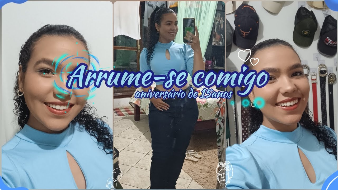 Arrume-se comigo para aniversário de 15anos 👗 - Camila Meira 