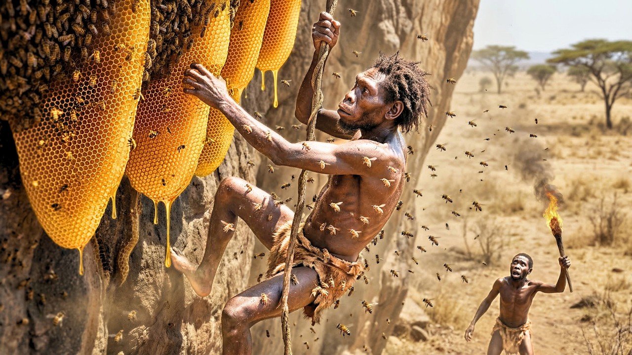 Prehistoric Survival Story | Early Humans Risk Their Lives for Giant Honey