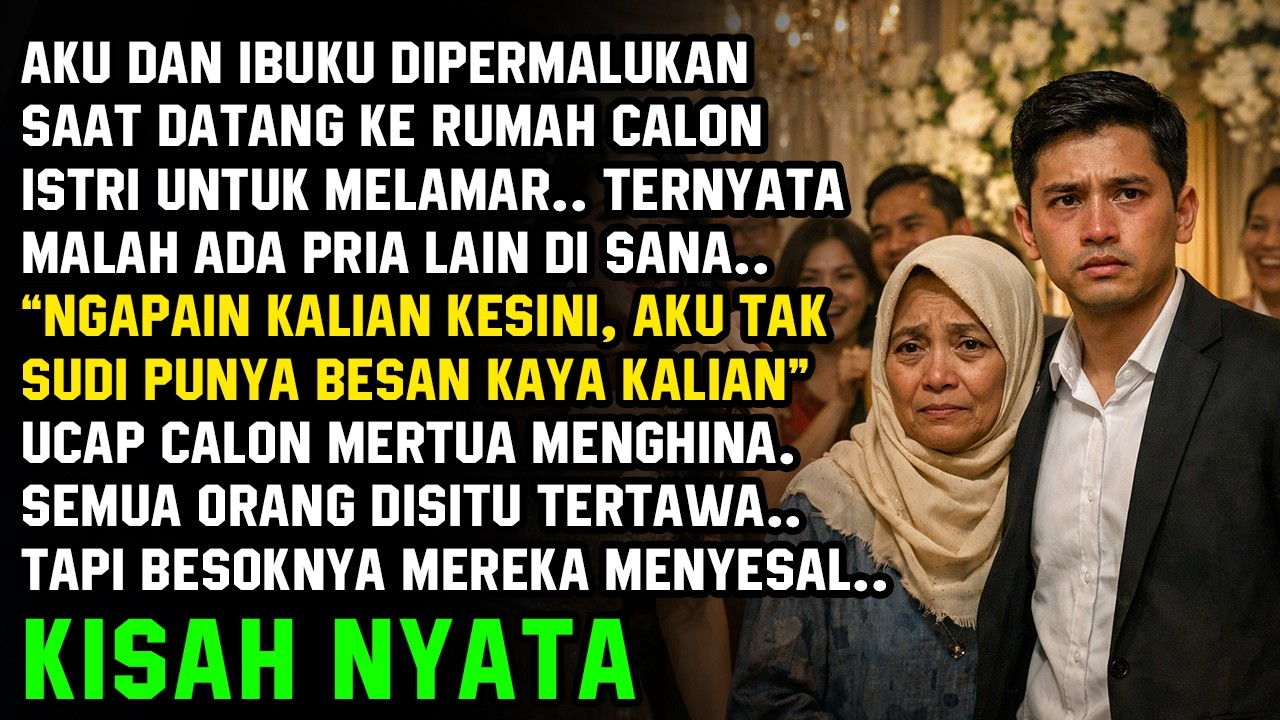 AKU & IBUKU DIRENDAHKAN CALON ISTRI, KATANYA MISKIN TAK PANTAS ! TAPI BALASANKU MEMBUAT DIA MENYESAL