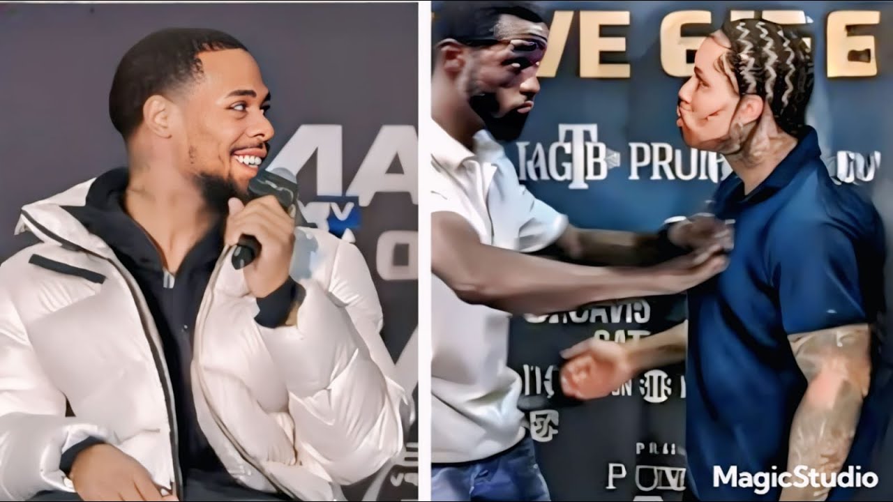 Crawford ATTACKS Davis?! Press Conference CHAOS Before Davis vs. Roach Fight!