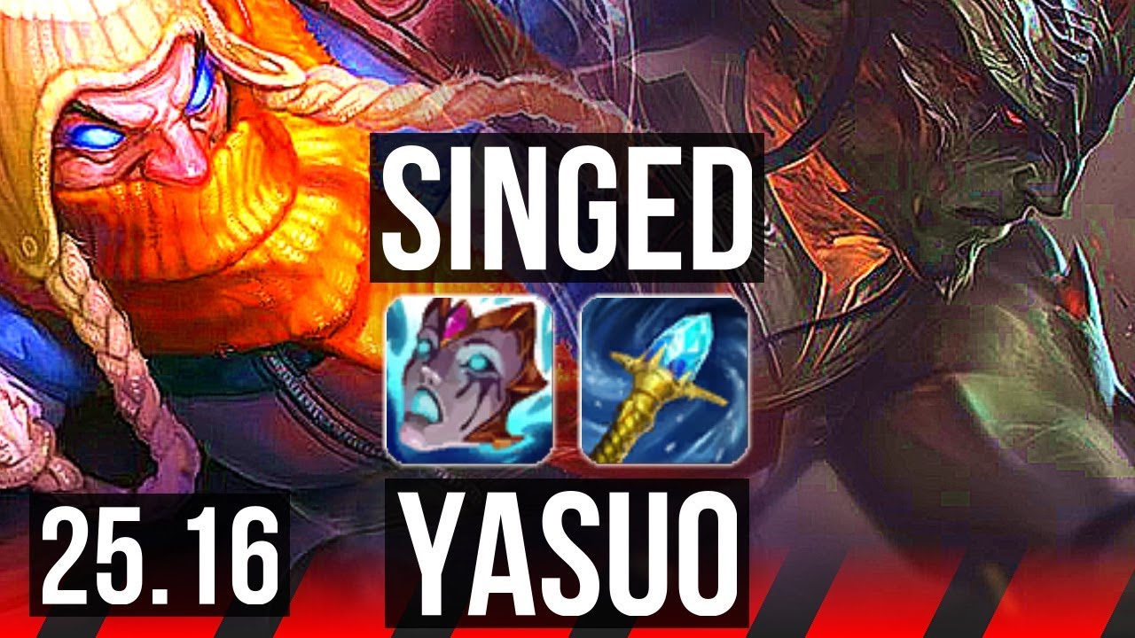 SINGED vs YASUO (TOP) | EUNE Master | 25.16
