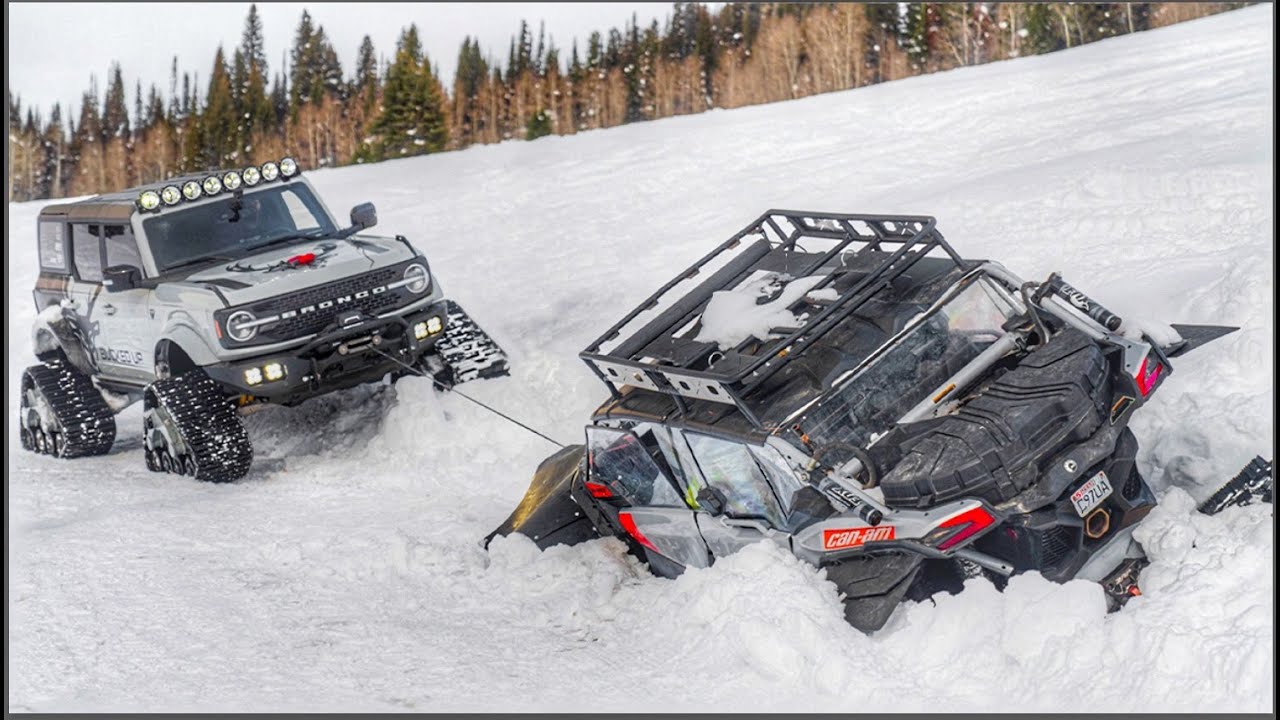 Can We Recover This Frozen Stuck UTV Without Ripping It In Half? (plus HUGE SURPRISE)