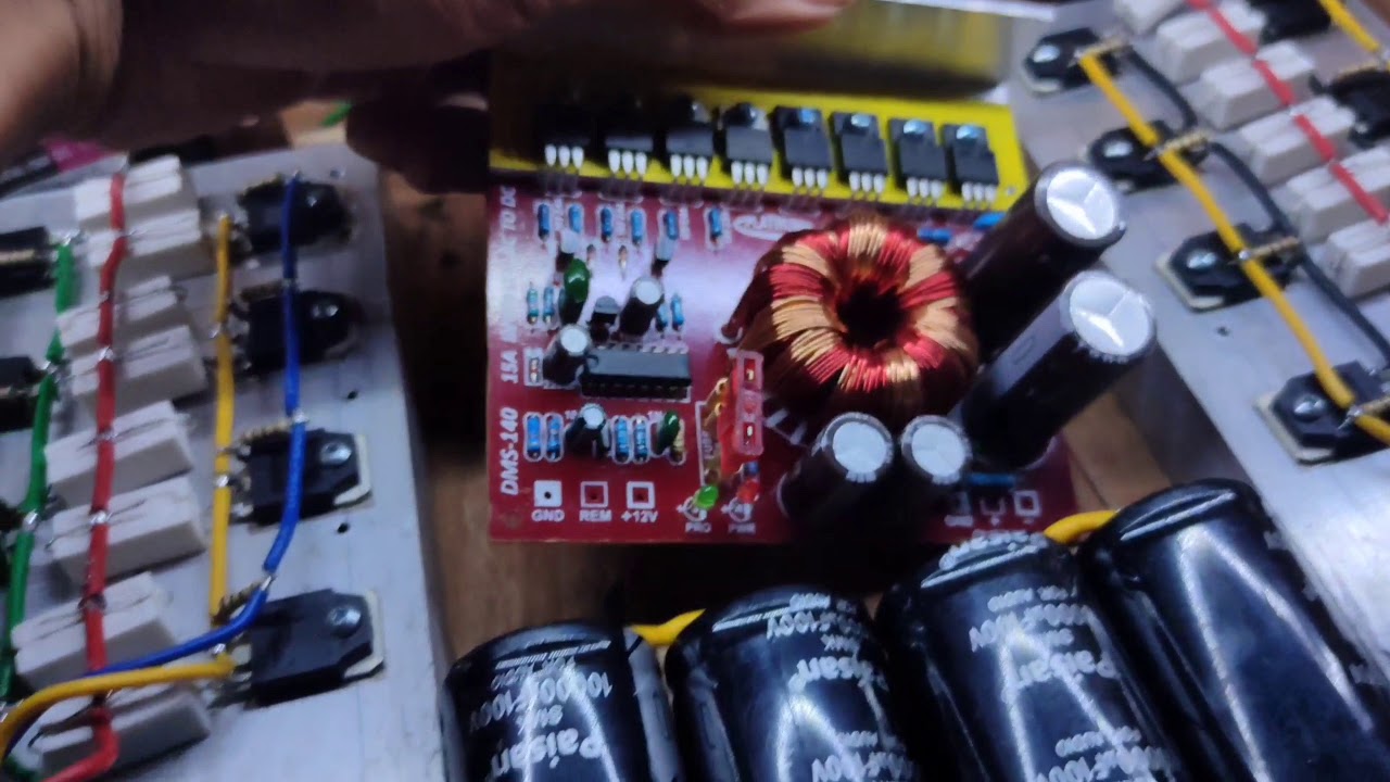 Power socl 506 dengan inverter DC to DC 15@ 55 volt.