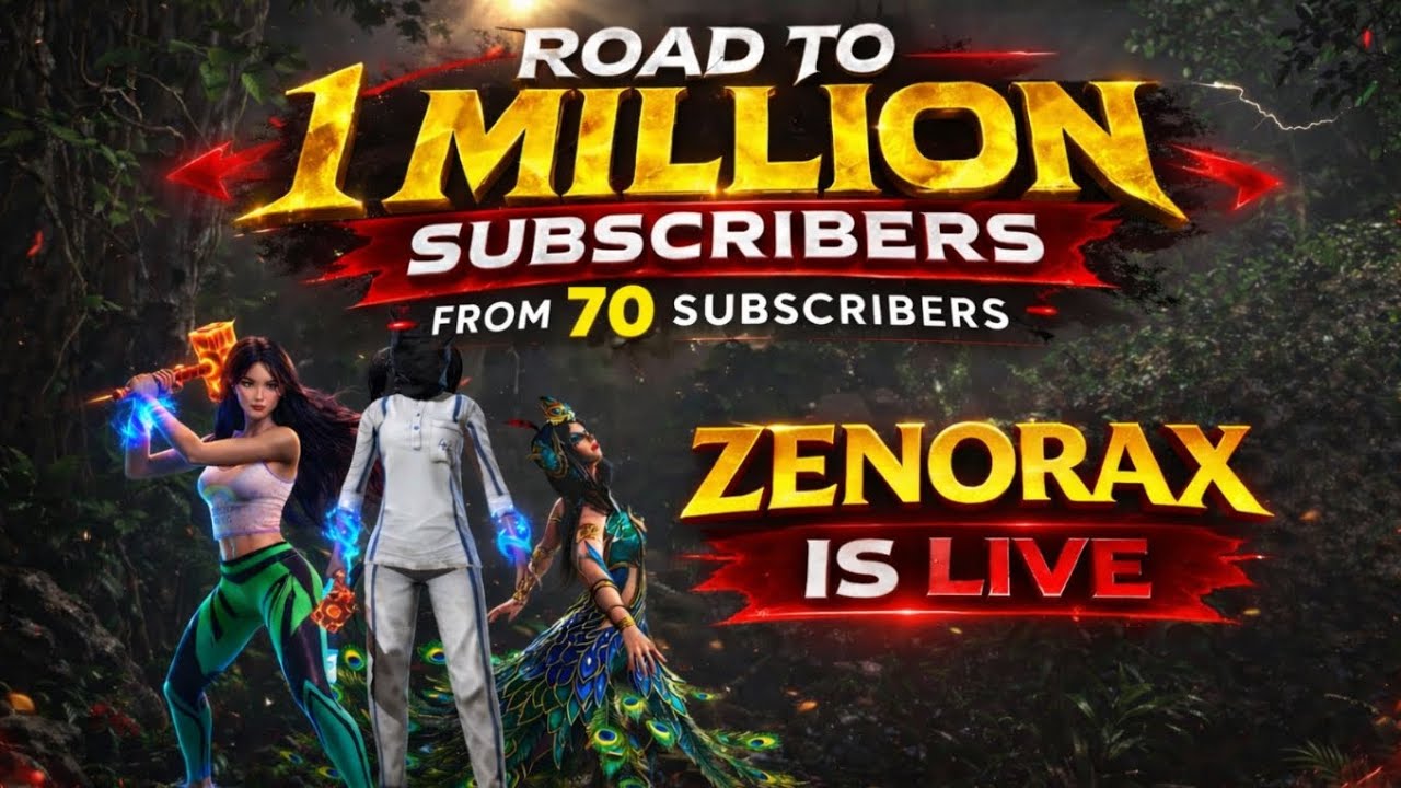 Road to 1 million subscribers 🗿🔥. WATCH Zenorax live 🔥 Scarfall update gameplay ✨🔫