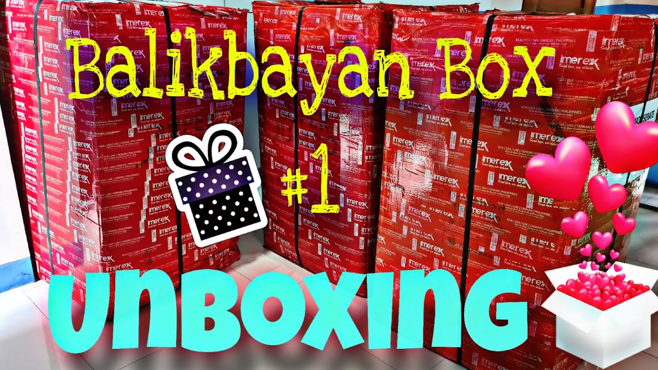 Balikbayan Box #1  UNBOXING!