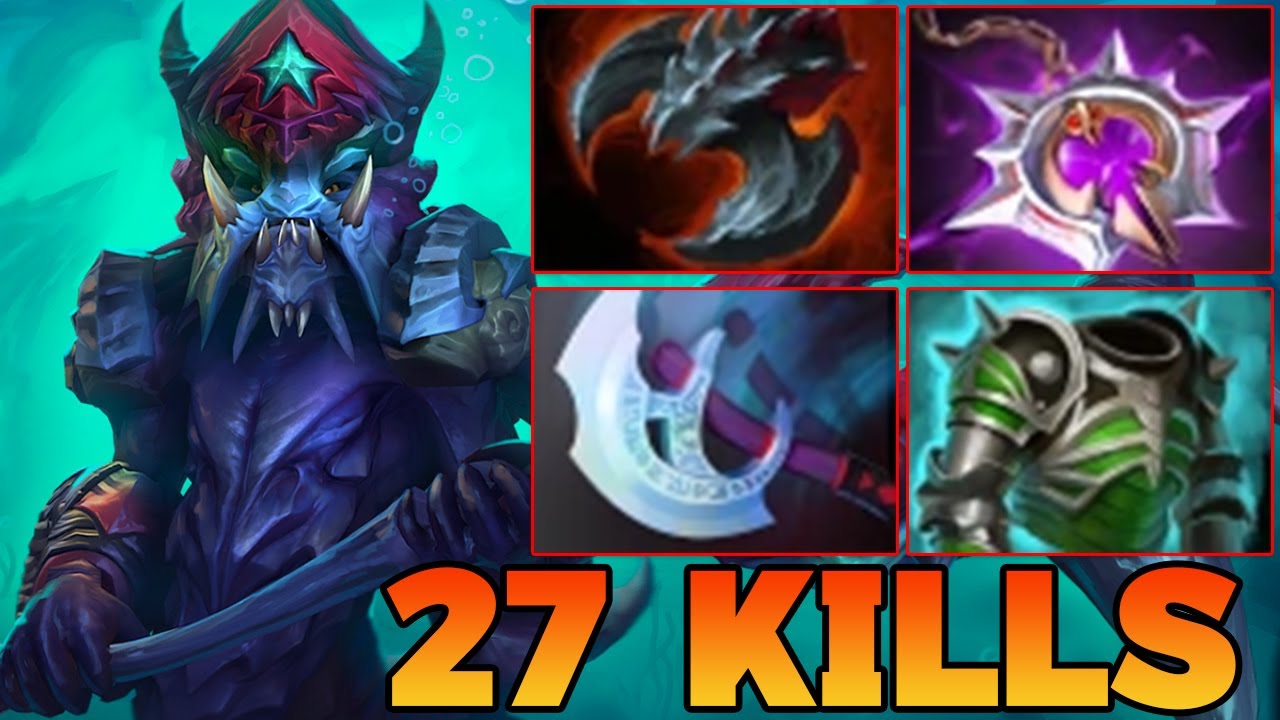 Ultra Kills + 27 Kills Slardar !! Slardar Dota 2 Mid Lane Pro Gameplay Build Carry Guide 7.39 7.40
