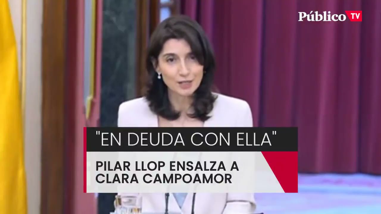 El emotivo discurso de Pilar Llop, presidenta del Senado, sobre Clara Campoamor