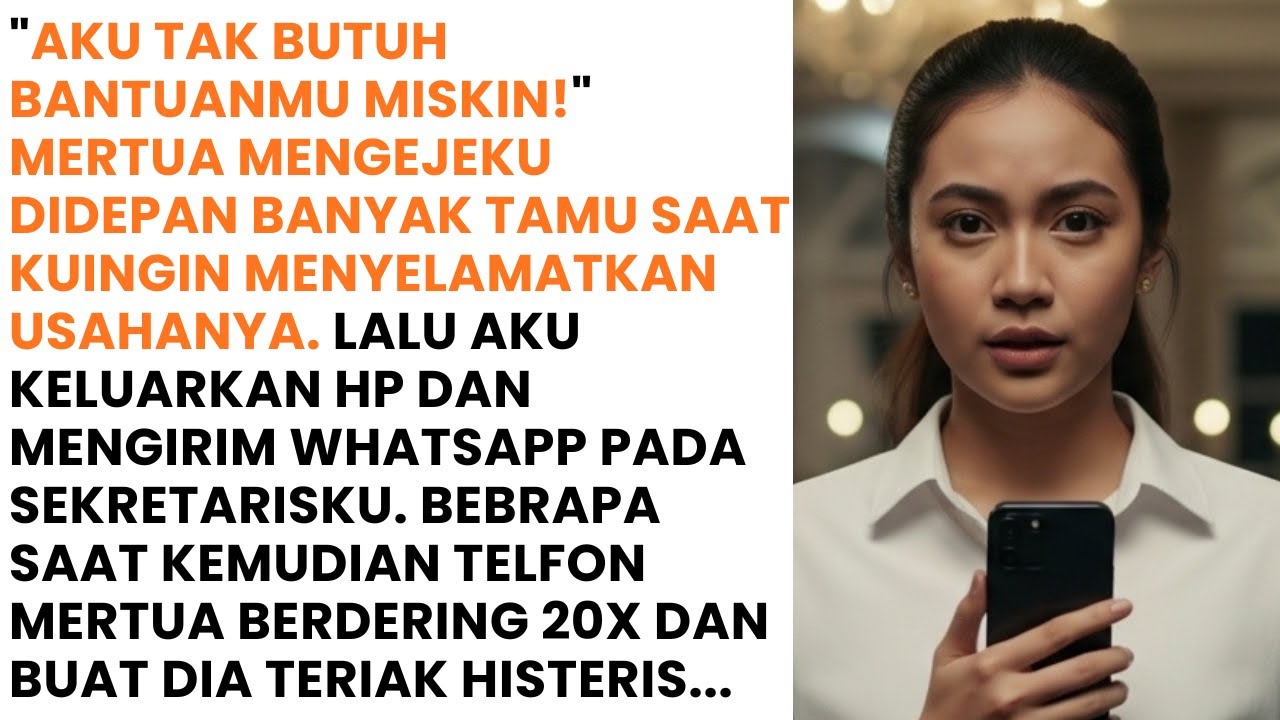 MERTUA MEREMEHKANKU SAAT KU INGIN SELAMATKAN USAHANYA - TAPI SESAAT KEMUDIAN DIA HISTERIS KARENA...